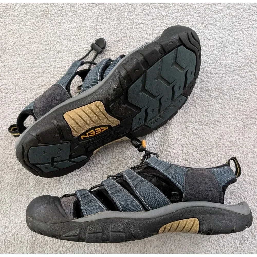 KEEN Newport H2 Navy Blue Gray Waterproof Hiking Sport Water Sandals Mens Sz 10